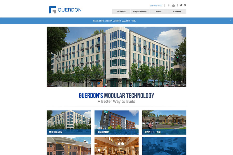 Guerdon Modular Buildings website