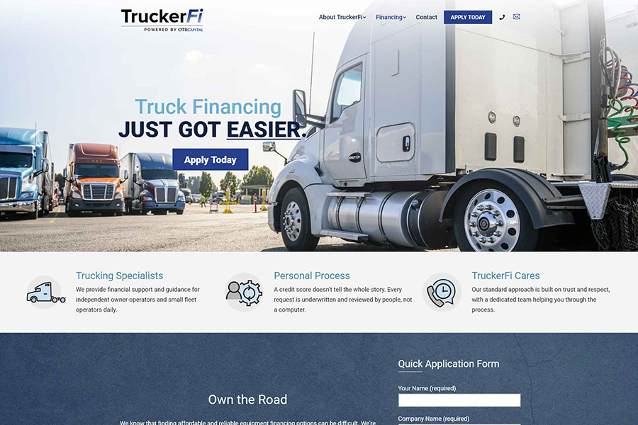 TruckerFi website