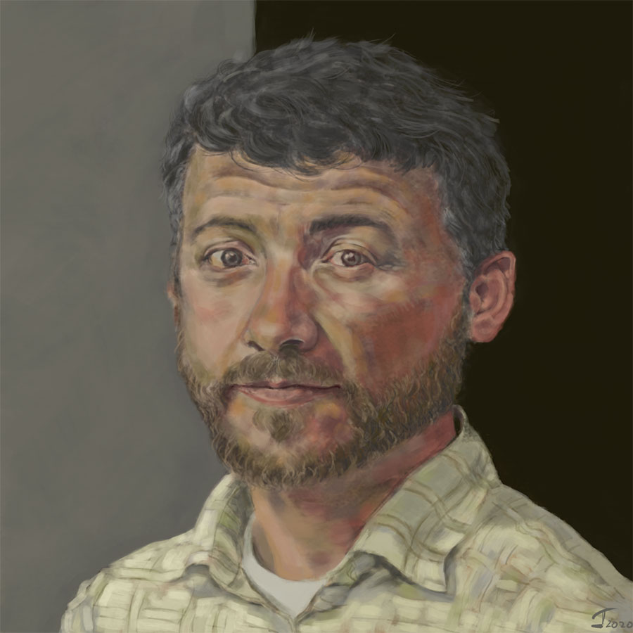 Portrait of Mat Cundiff digital painting